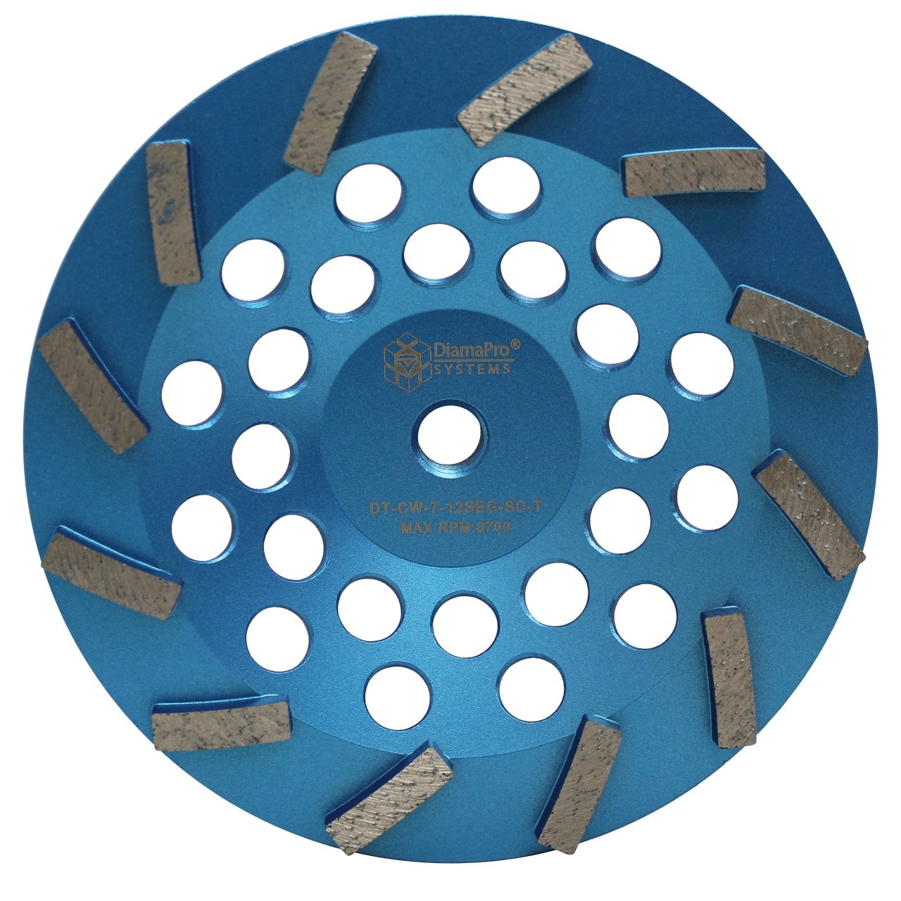 7" 12 seg Turbo Cup Wheel, Soft Concrete